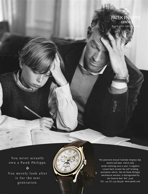 patek philippe you never own|patek philippe tagline.